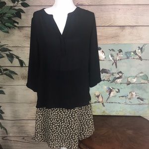 Ana size medium women’s black blouse.